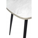 Стол ВВР Раздвижной пластиковый Лавант/бетон светлый/черный конус 110-150/70